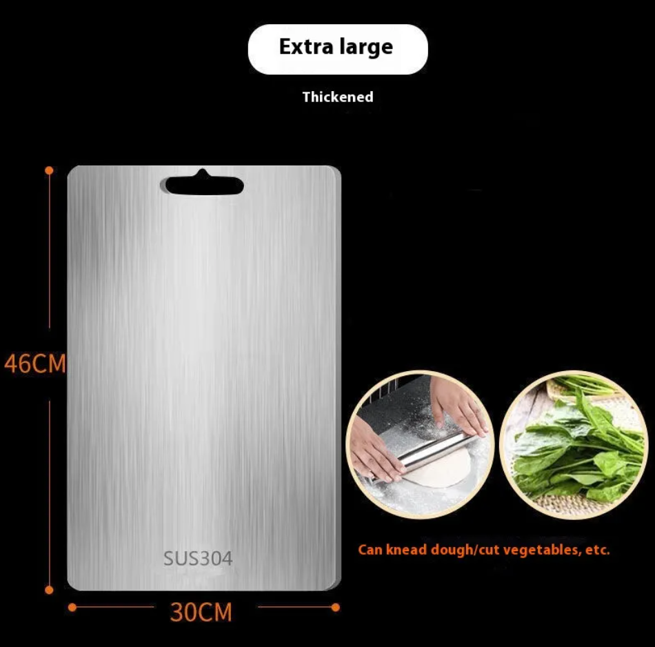 Double-Sided Stainless Steel Cutting Board